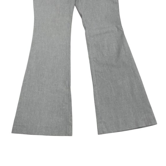The Limited Cassidy Fit Dress Pants 6L Gray Wide Flare Leg Mid Rise Office Wear - Picture 7 of 12